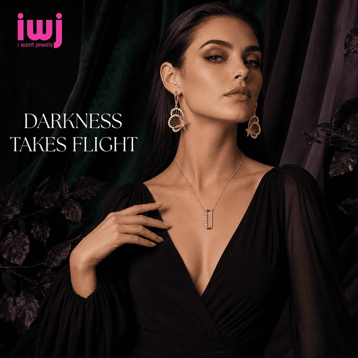 Jewellery styling for a dark-fairy Halloween costume